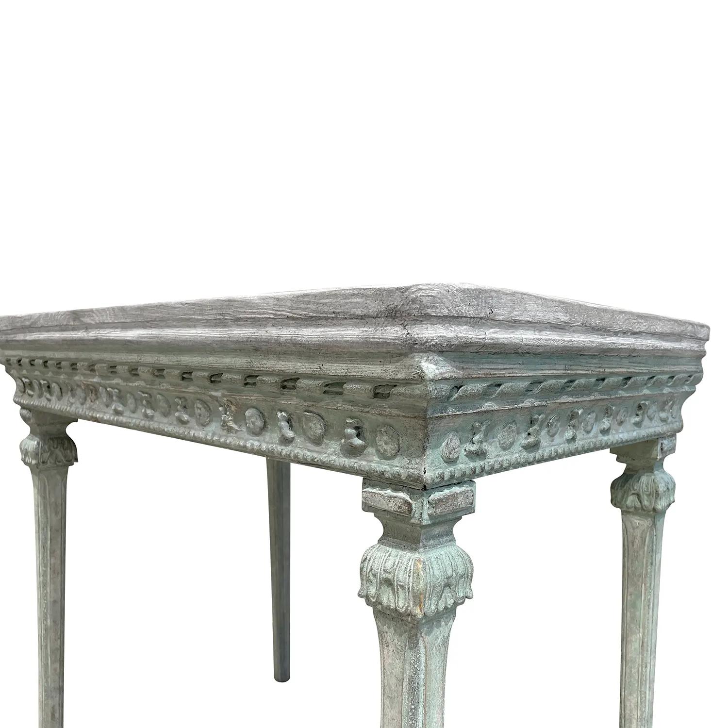 18th Century Swedish Gustavian Antique Freestanding Pinewood Tray Top Table For Sale 4