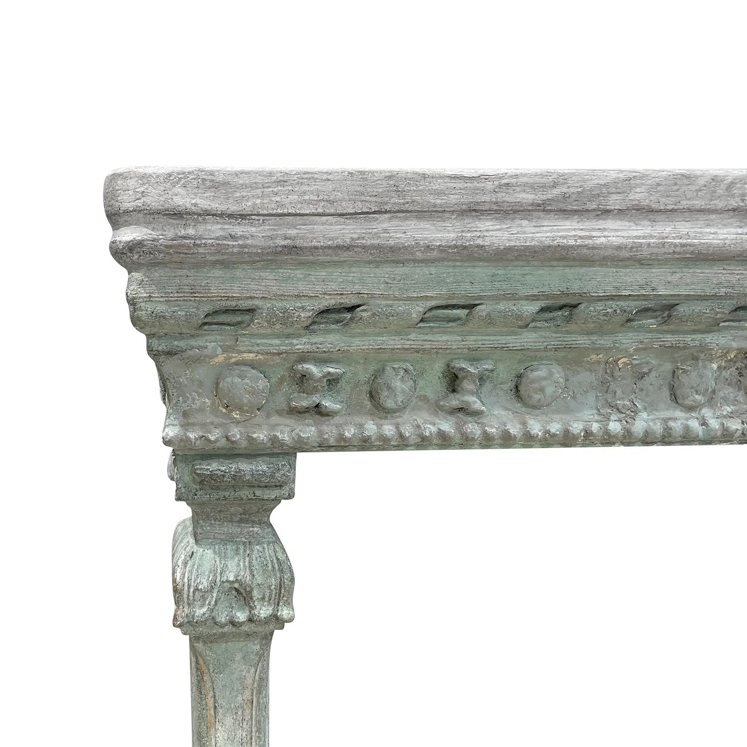 18th Century Swedish Gustavian Antique Freestanding Pinewood Tray Top Table For Sale 5