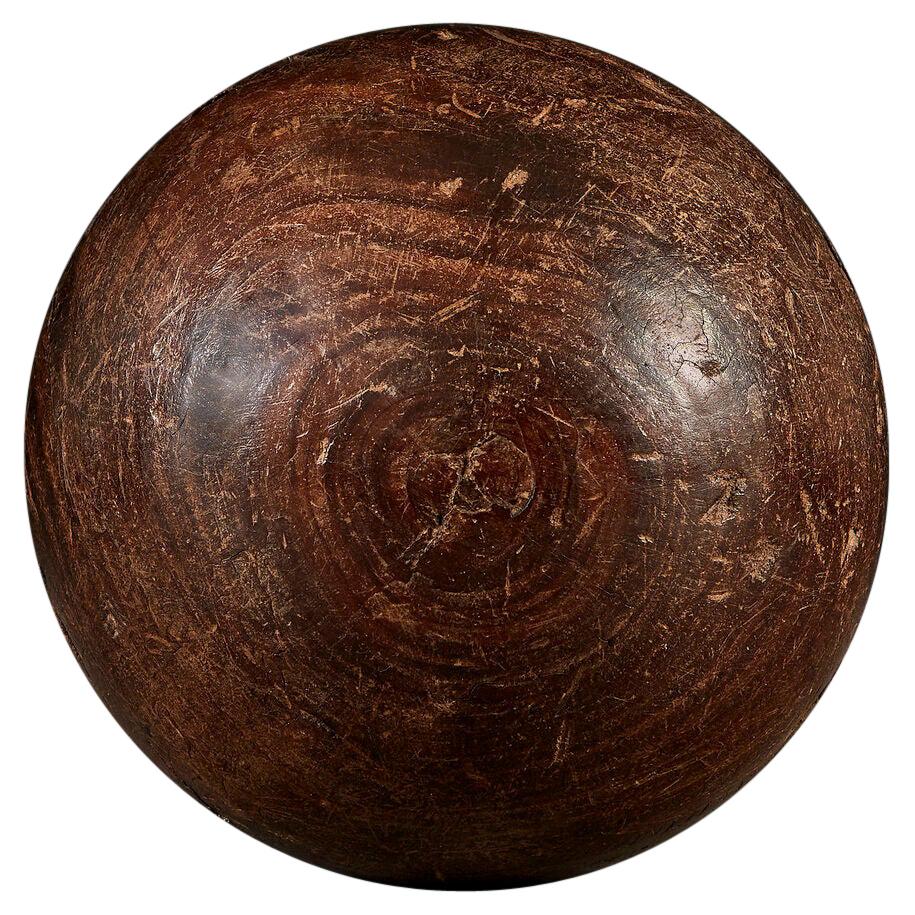 18th Century Lignum Vitae Sphere