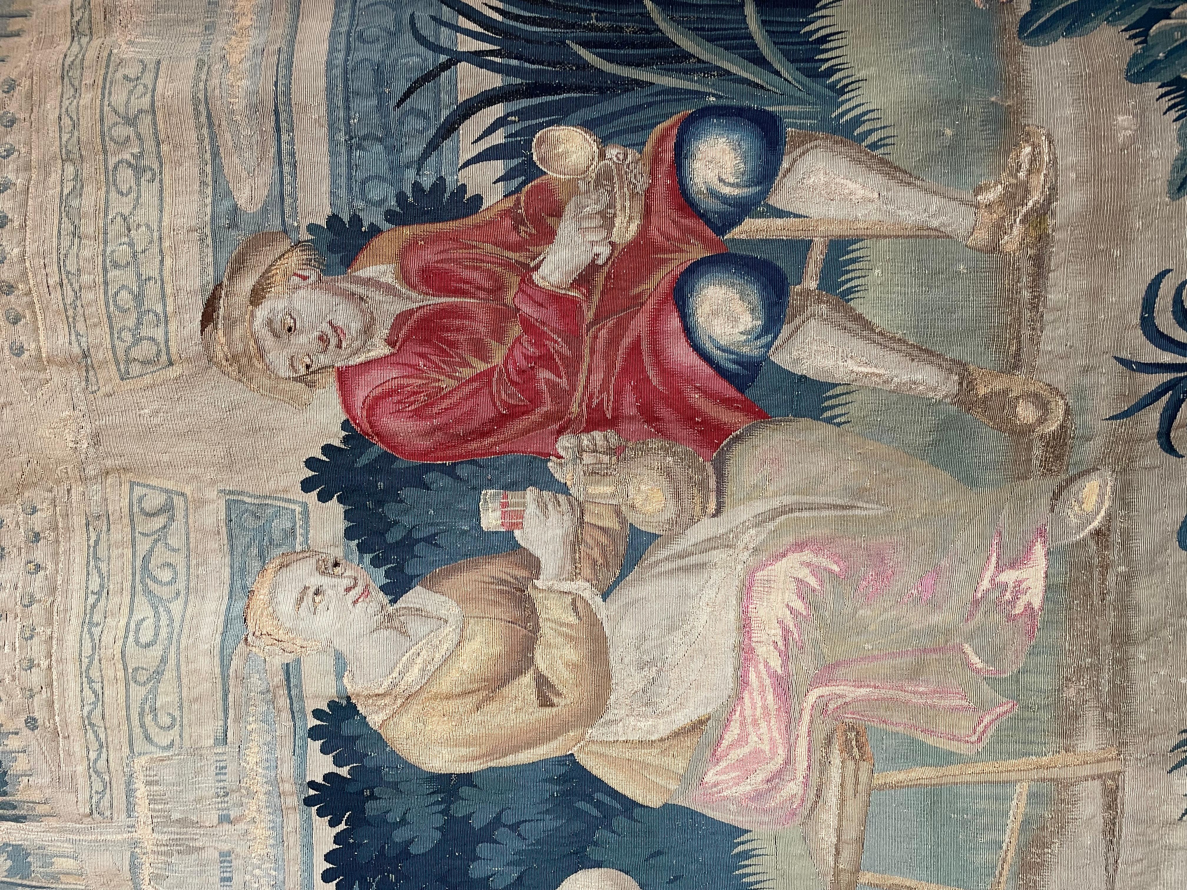 Tapisserie Lille du 18ème siècle en laine et soie d'après Teniers du G. Wernier W en vente 3