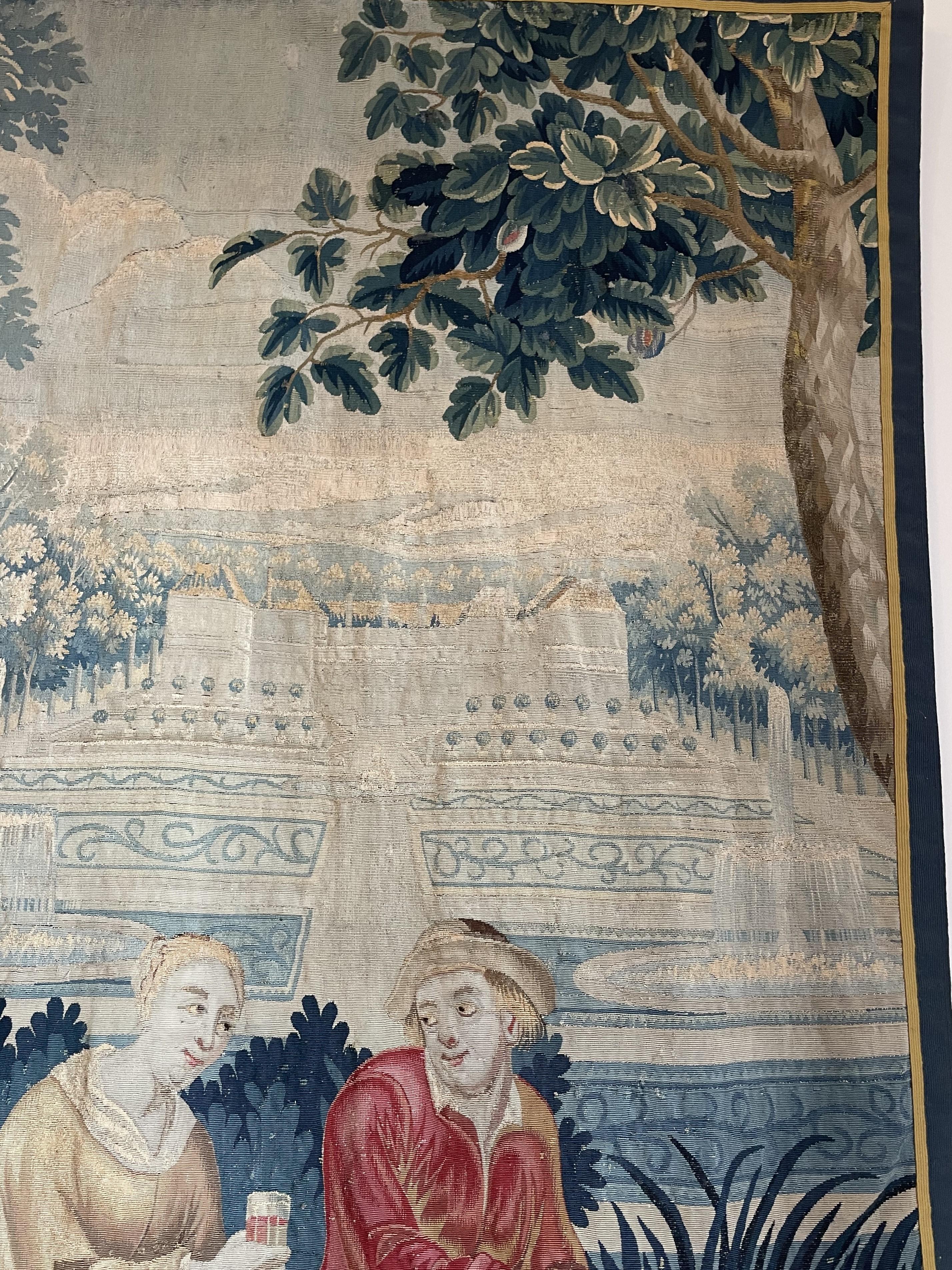 Tapisserie Lille du 18ème siècle en laine et soie d'après Teniers du G. Wernier W en vente 4