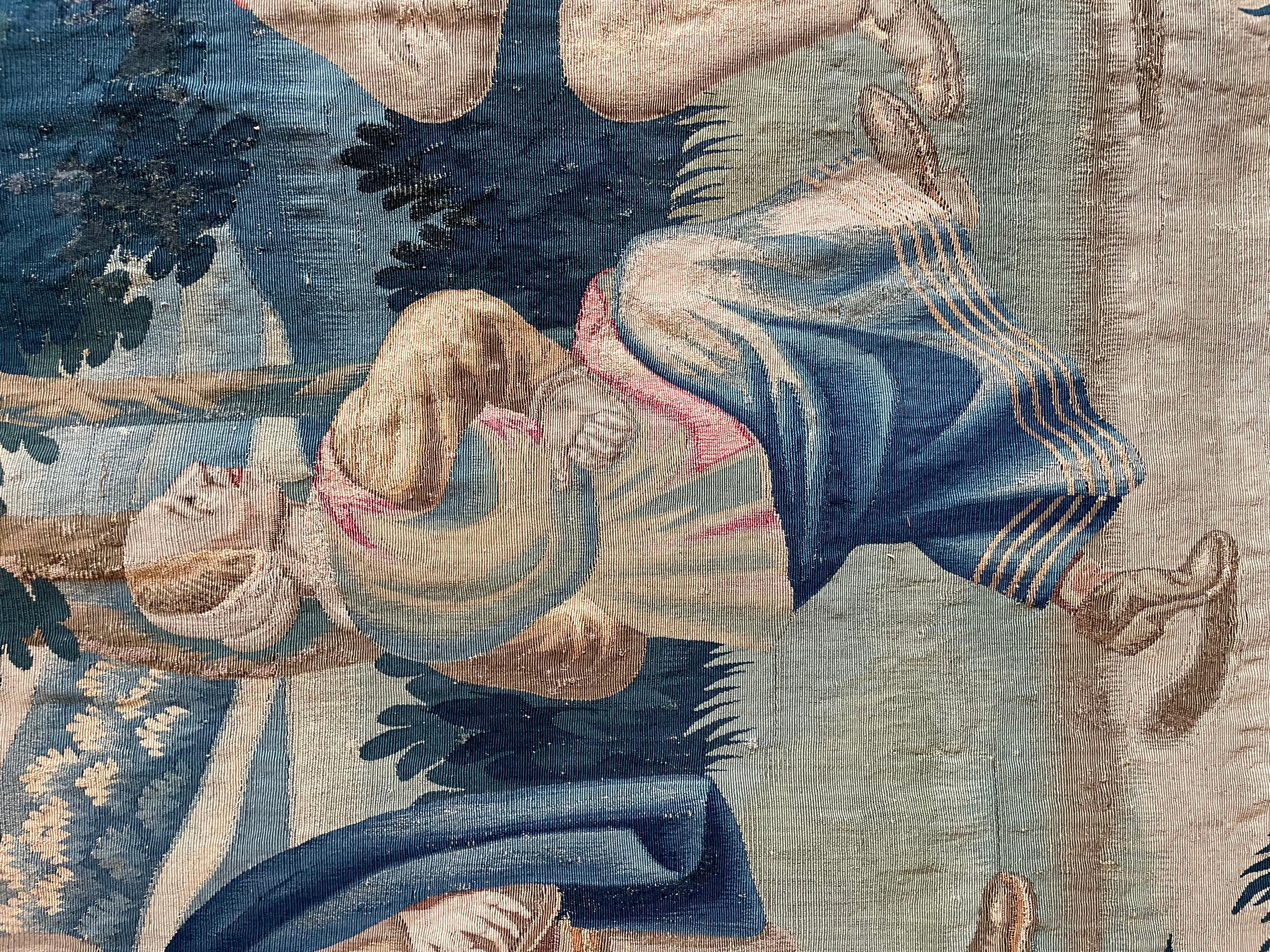 Tapisserie Lille du 18ème siècle en laine et soie d'après Teniers du G. Wernier W en vente 7