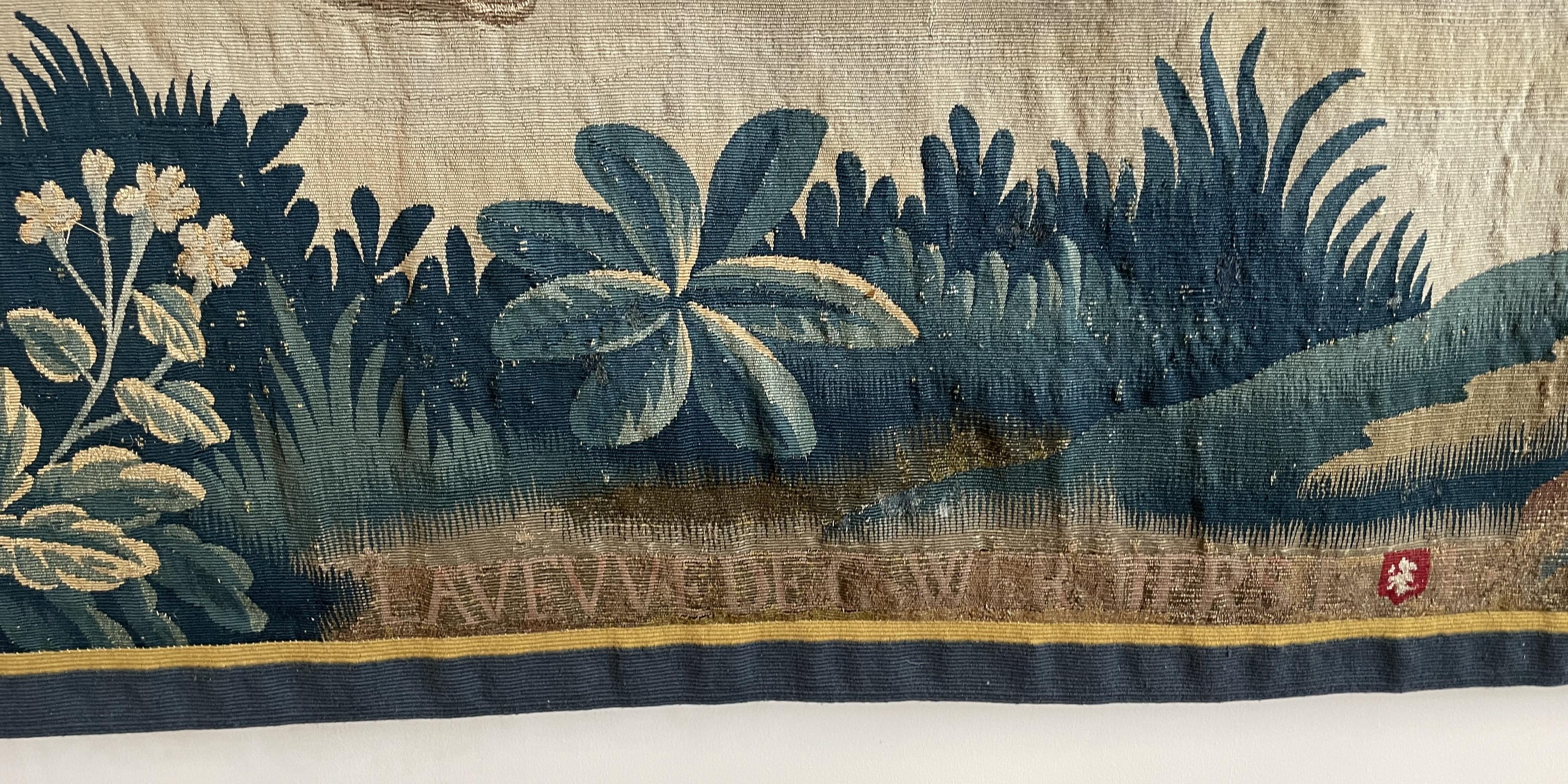 Tapisserie Lille du 18ème siècle en laine et soie d'après Teniers du G. Wernier W Bon état - En vente à Brussels, Brussels