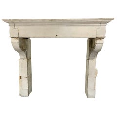 Used 18th Century Limestone Mantel from the Bordeaux Region