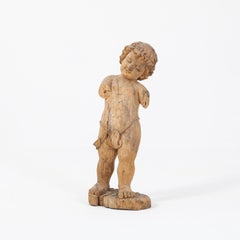 18th Century Limewood Putto Carving