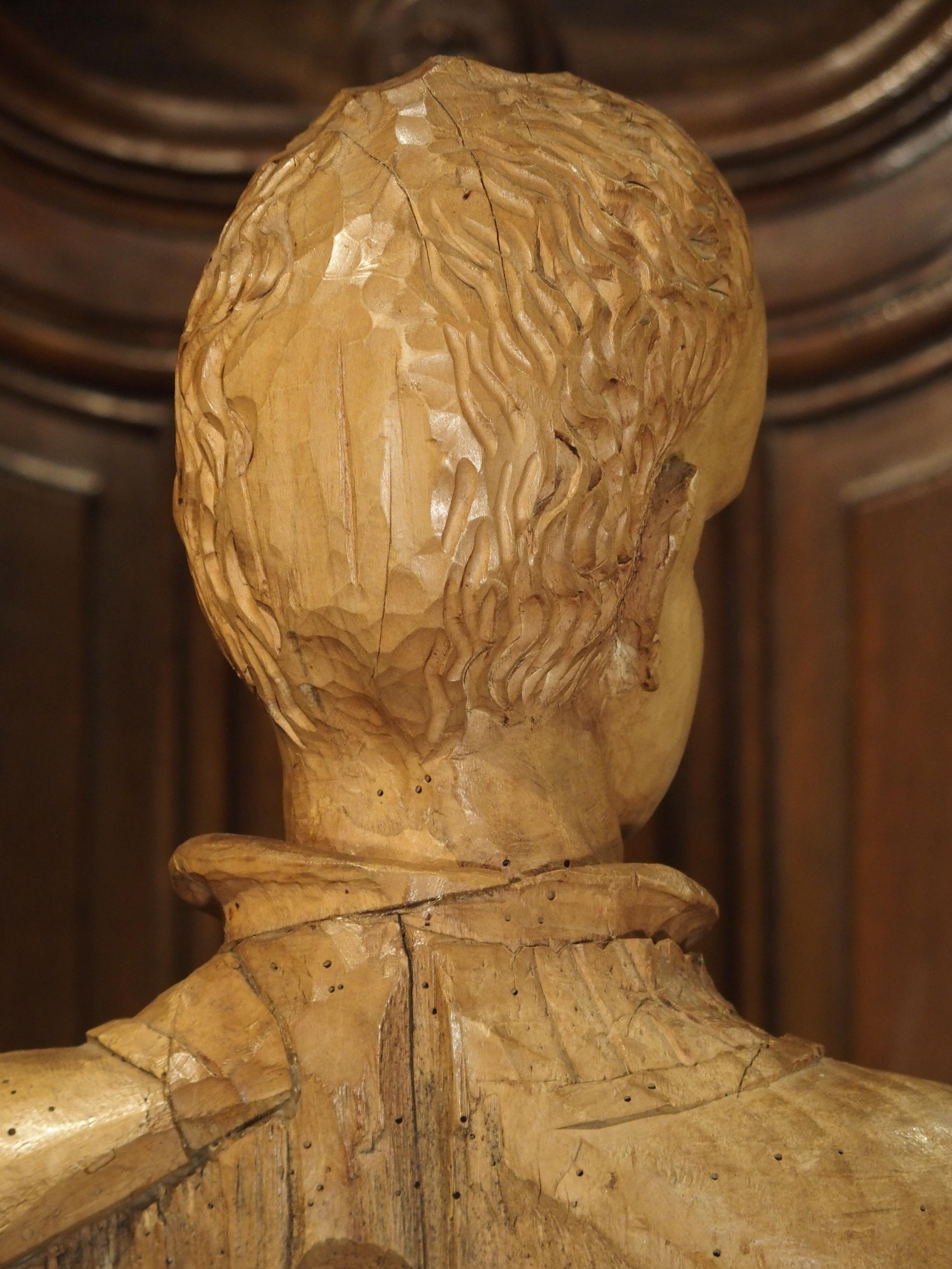 18th Century Limewood Statue of Saint Aloysius Gonzaga, circa 1730 5