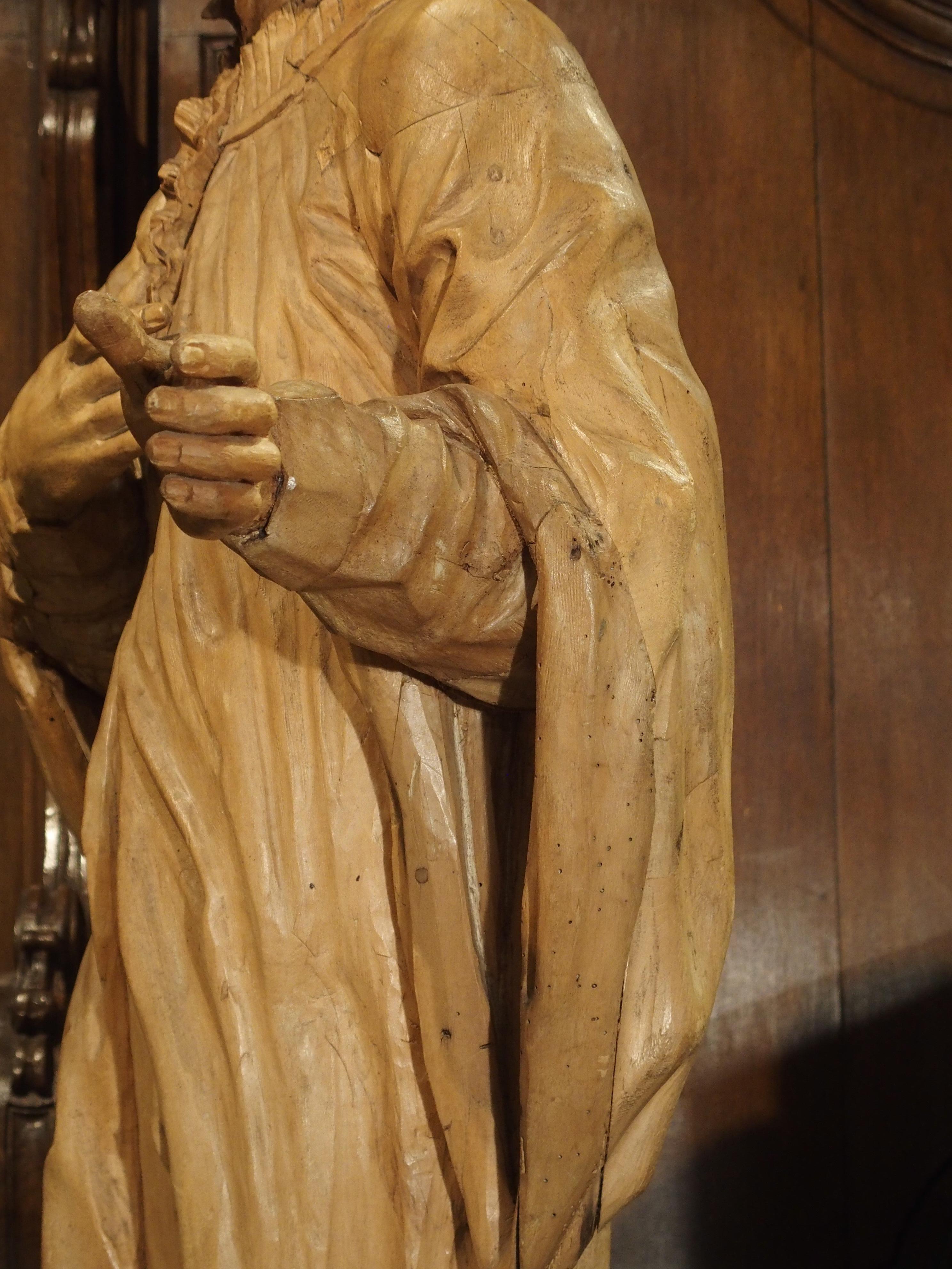 18th Century Limewood Statue of Saint Aloysius Gonzaga, circa 1730 8