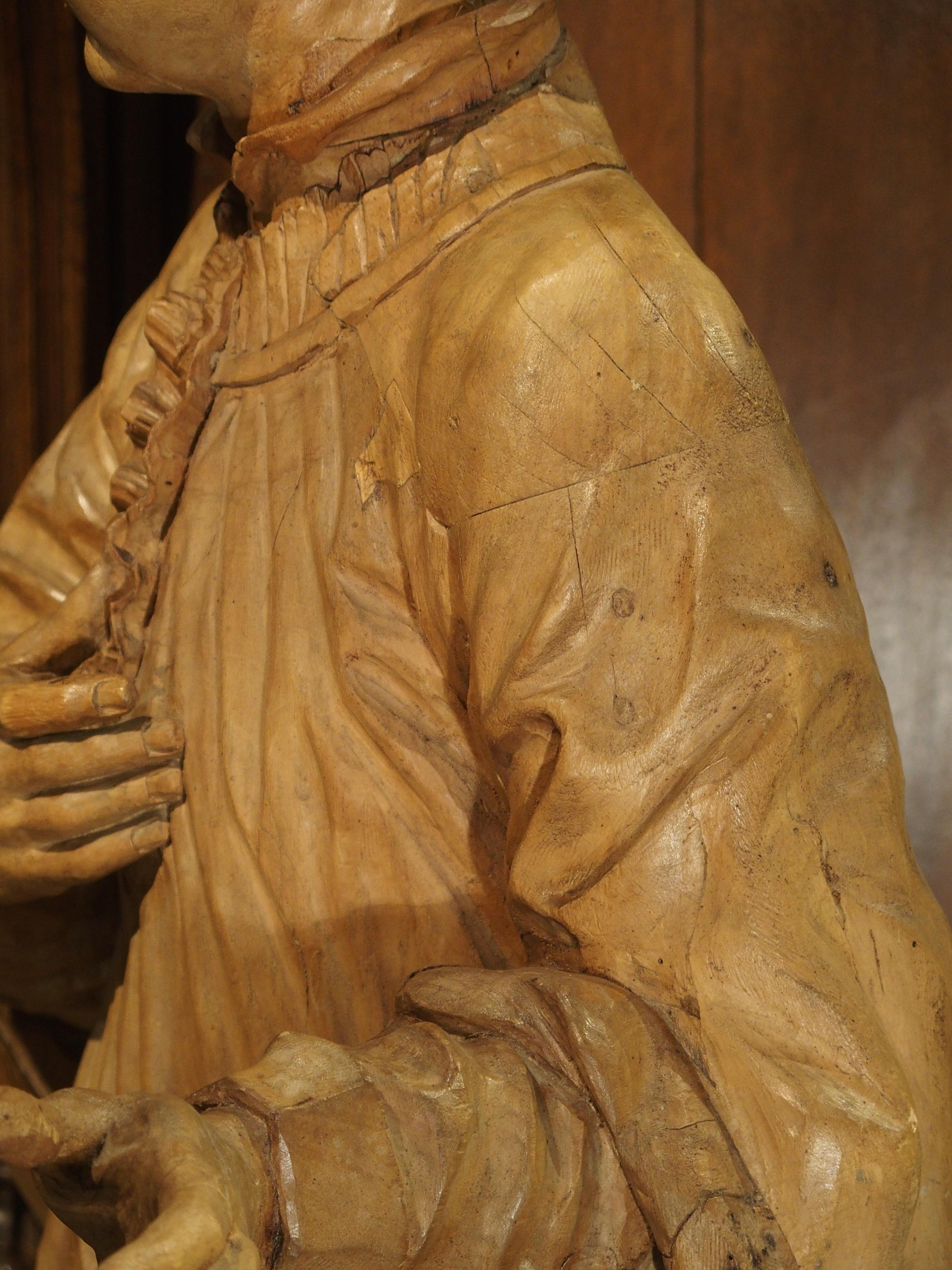 18th Century Limewood Statue of Saint Aloysius Gonzaga, circa 1730 9