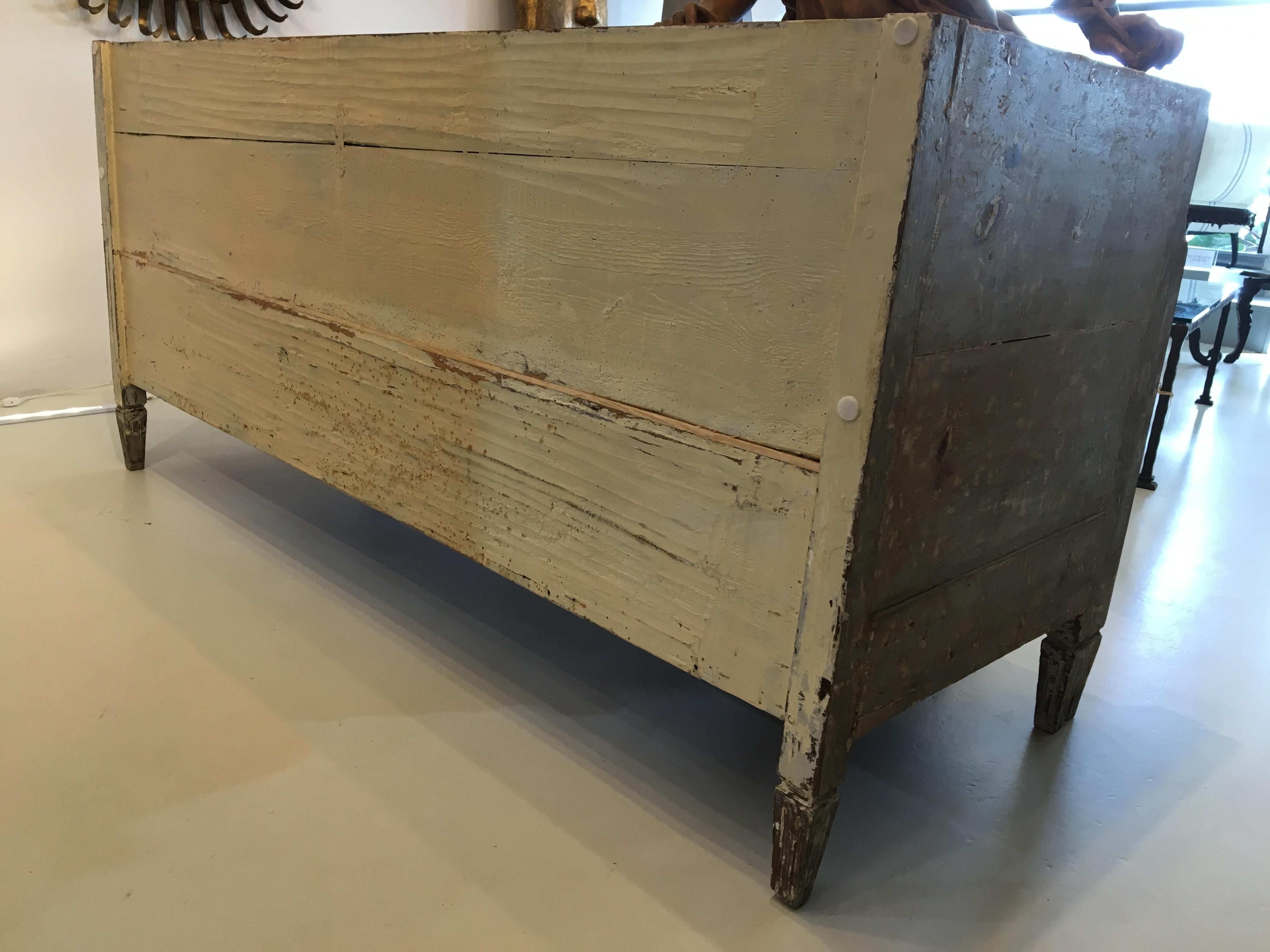 18th Century Lit Du Jour, Swedish Gustavian Pinewood Day Bed, Antique Wood Sofa 2