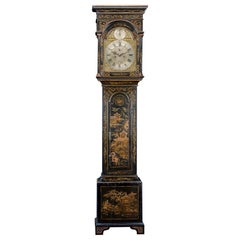 18th Century Longcase Clock with Chinoiserie Lacquer