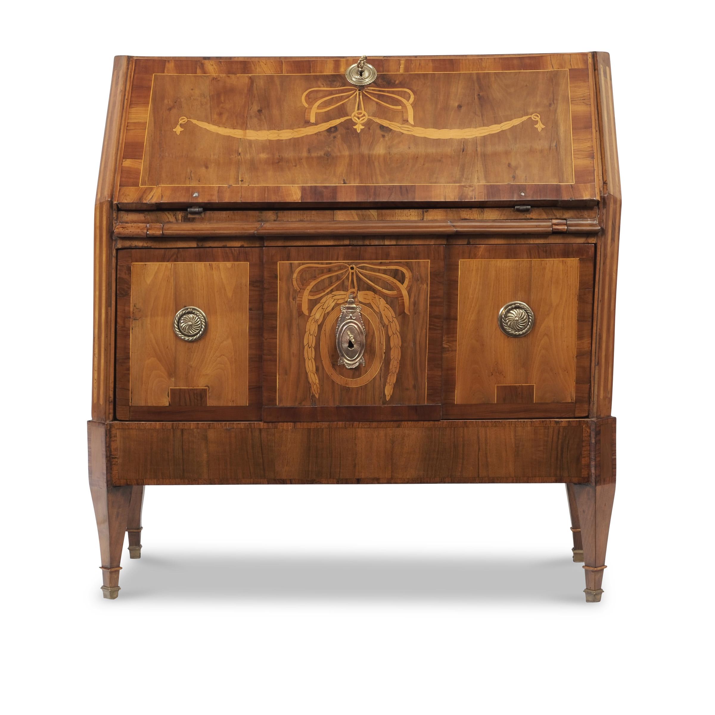 Louis XVI 18th Century Louis Seize Rosewood and Walnut Secretaire Secretary For Sale