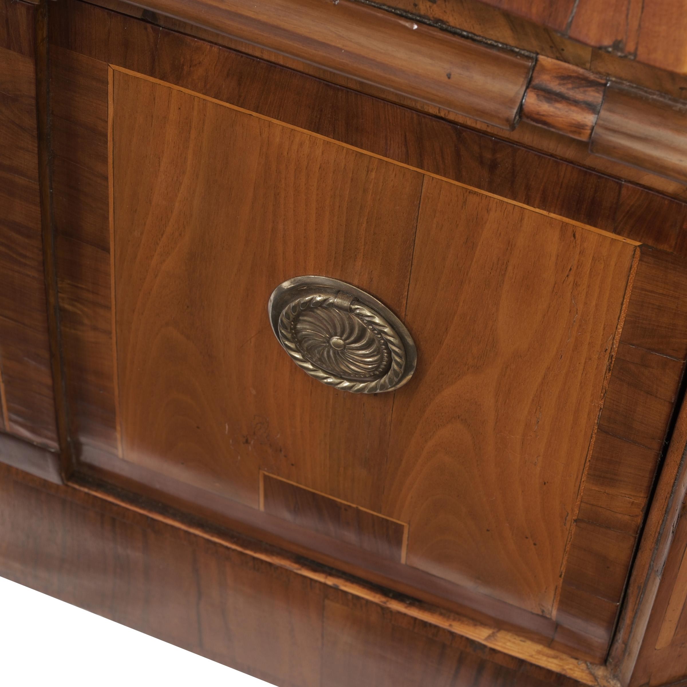 French 18th Century Louis Seize Rosewood and Walnut Secretaire Secretary For Sale
