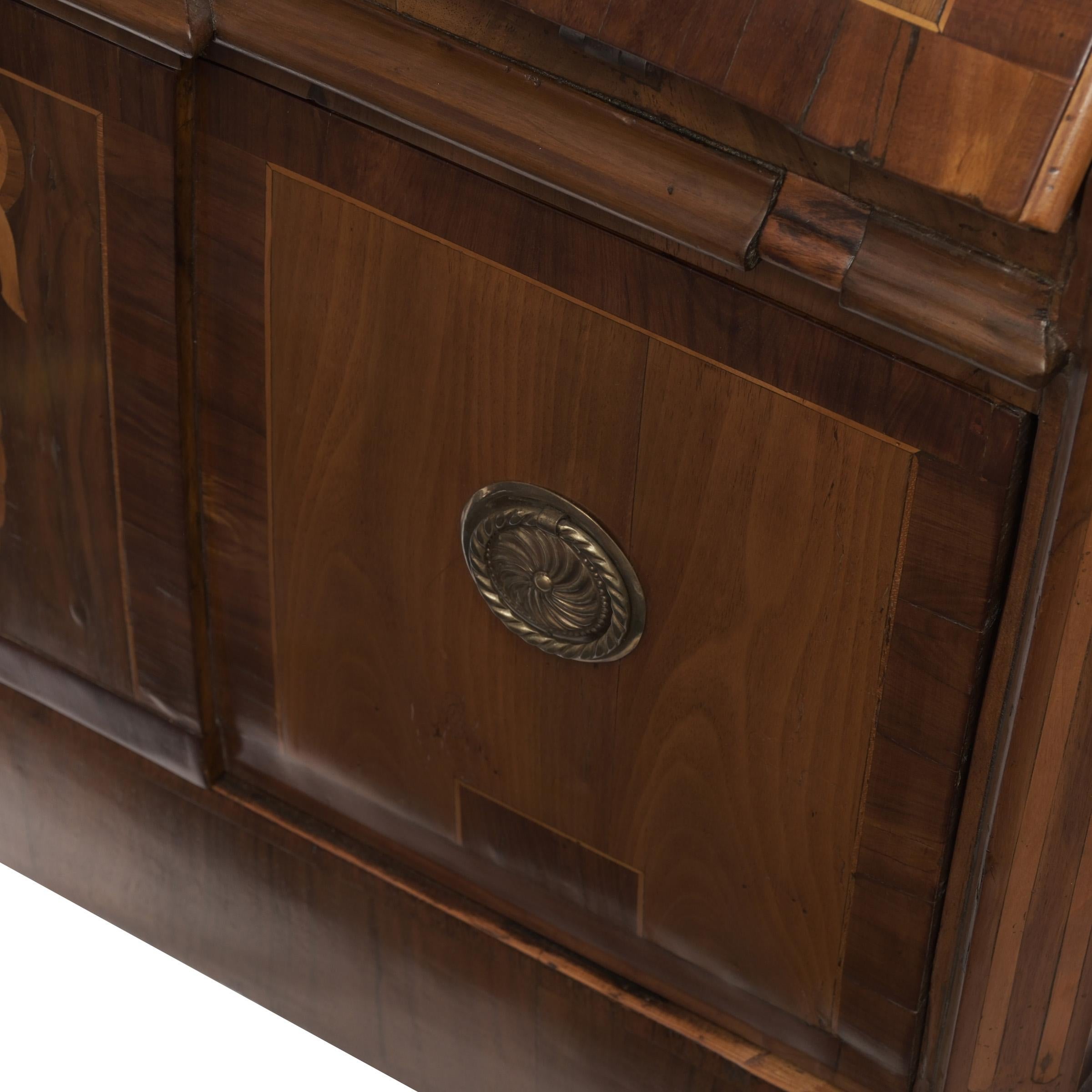 18th Century Louis Seize Rosewood and Walnut Secretaire Secretary In Good Condition For Sale In Münster, DE