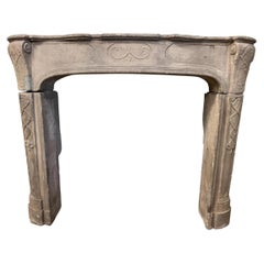 18th Century Louis XIV Fireplace in French Limestone