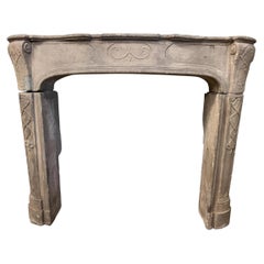 18th Century Louis XIV Fireplace in French Limestone