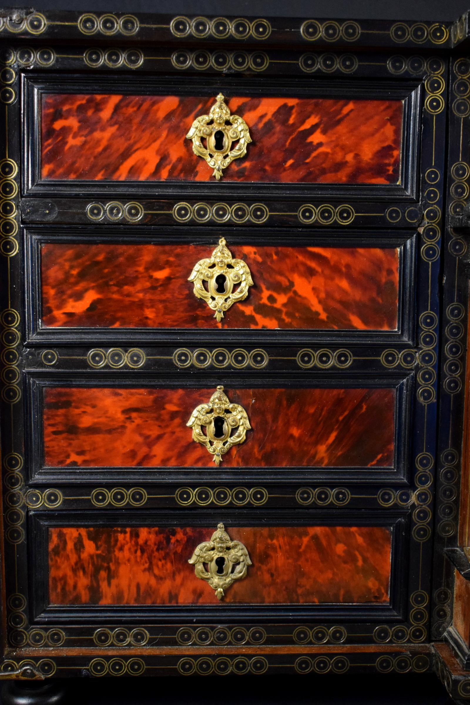 18th Century, Louis XIV Wood Apothecary Cabinet with Gilt Bronze 10