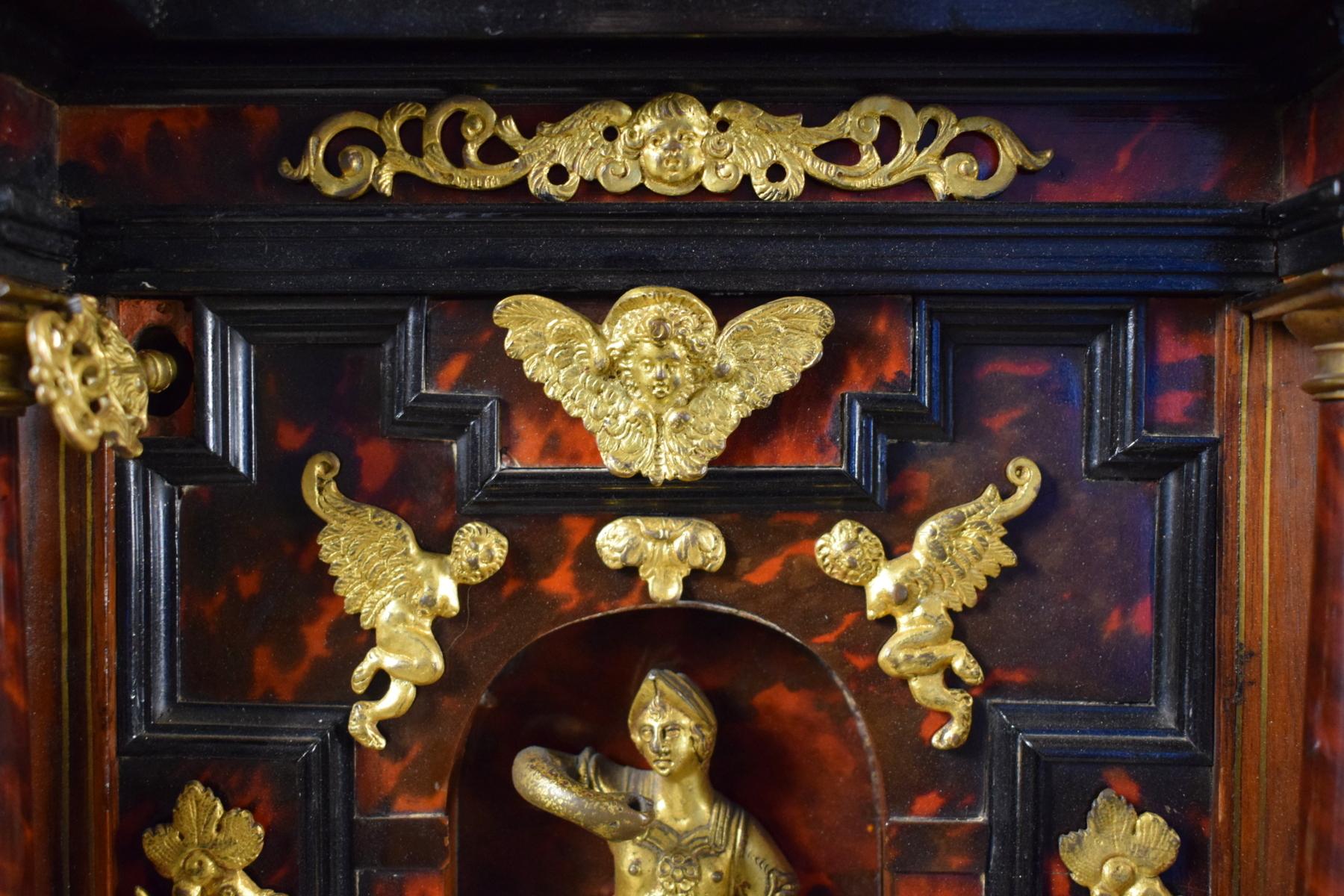 18th Century, Louis XIV Wood Apothecary Cabinet with Gilt Bronze 15