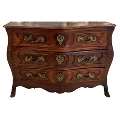 Antique 18th Century Louis XIV/XV Walnut Commode with Hoof Foot