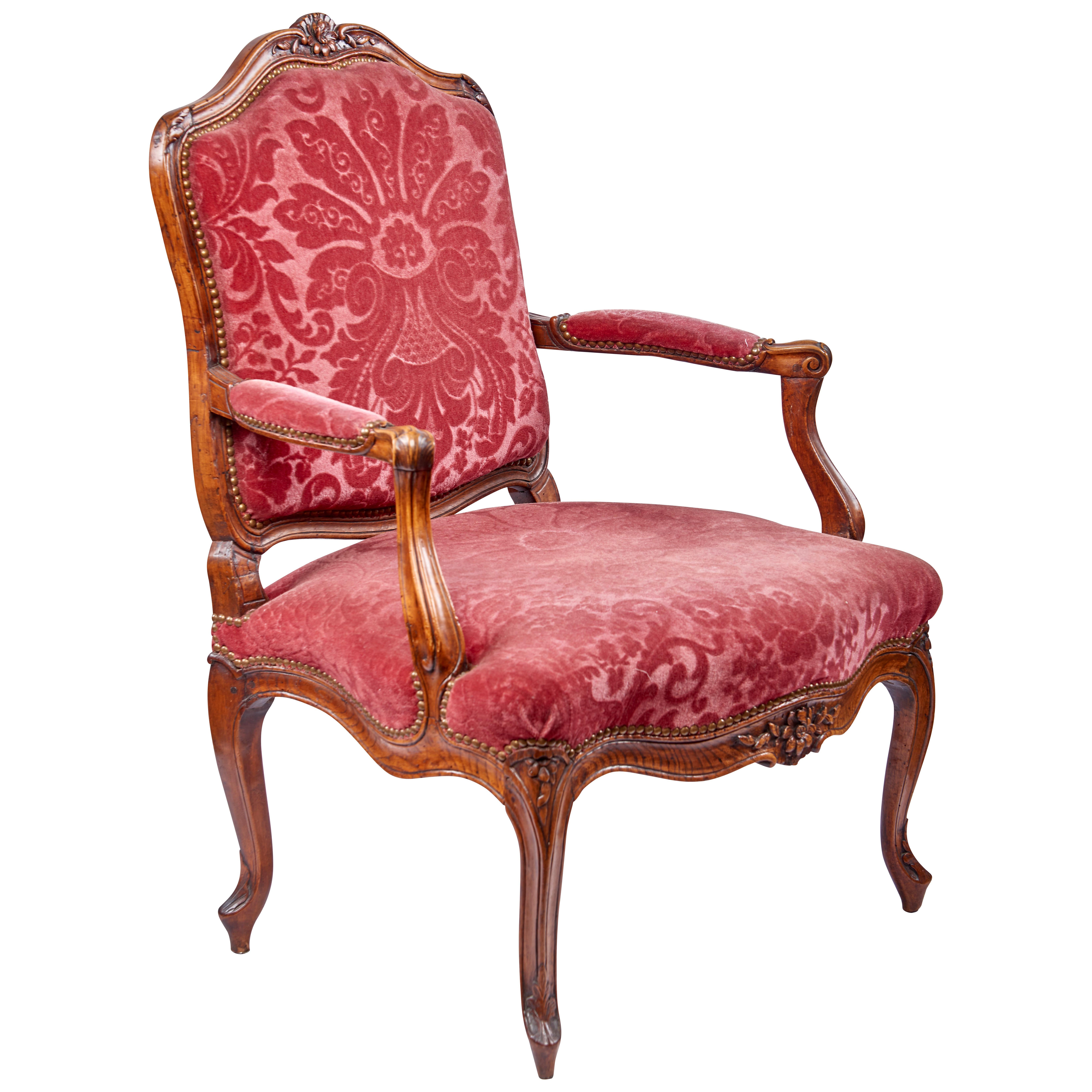 French 18th Century Louis XV Armchairs For Sale