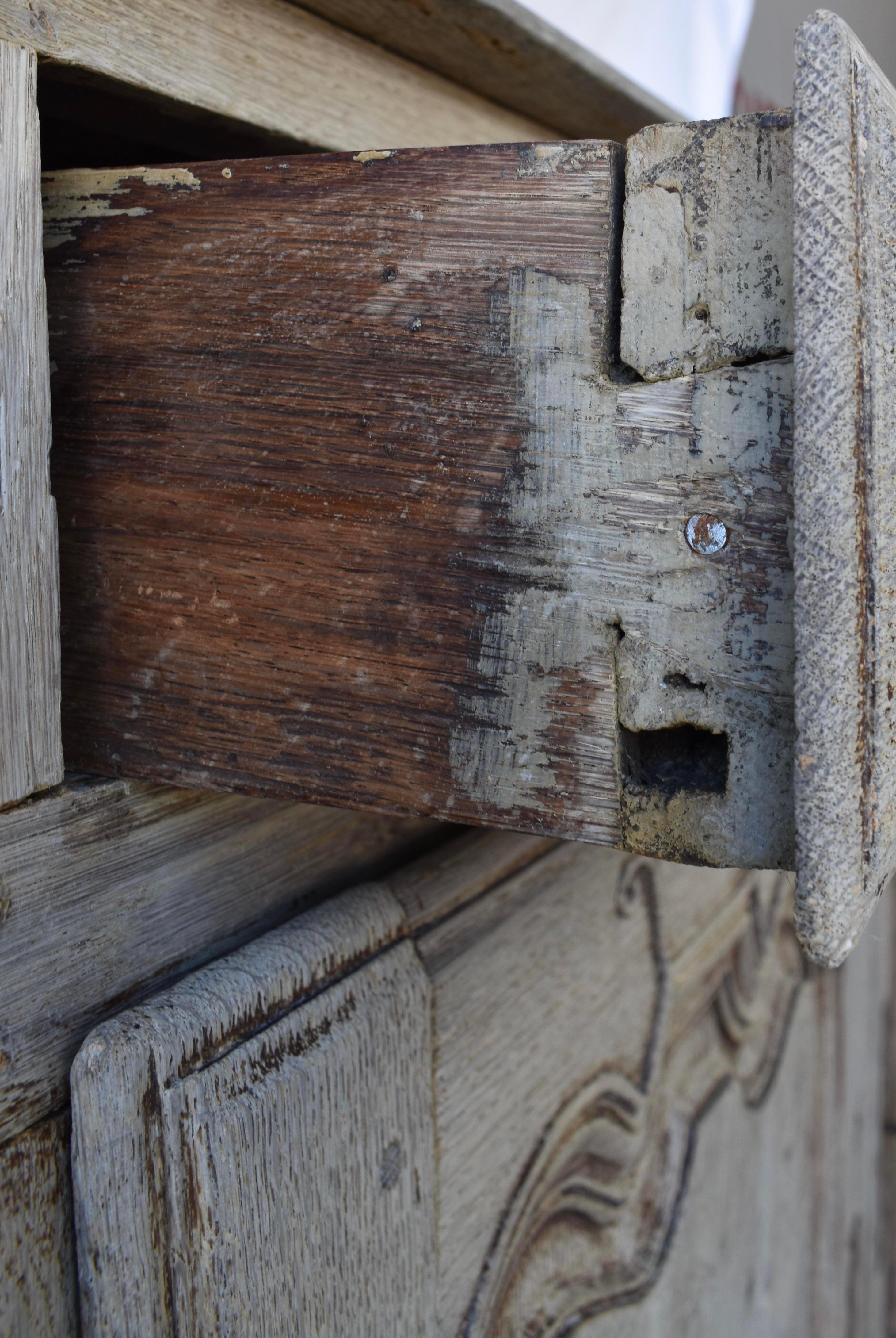 18th Century Louis XV Bleached Oak Buffet/Enfilade 7