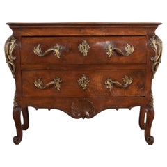 Commode Louis XV Bordelaise en noyer du 18ème siècle