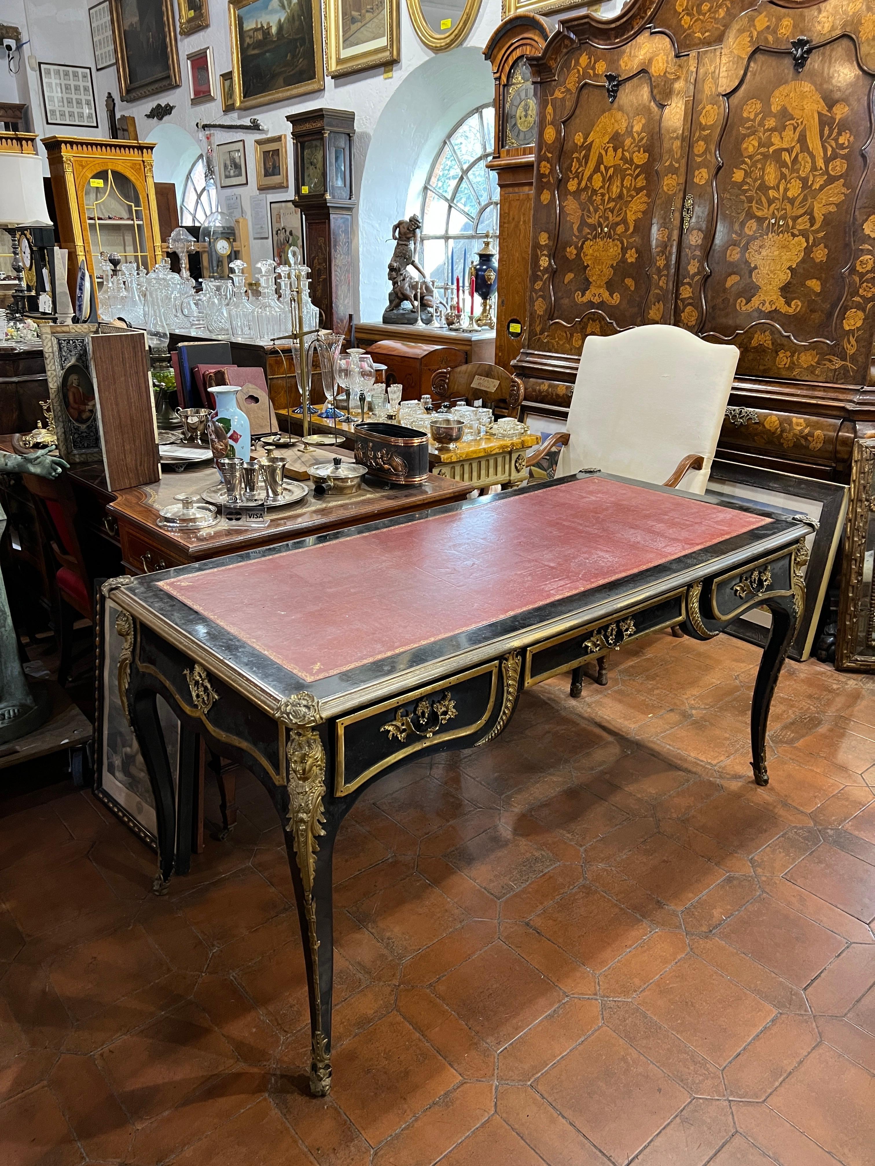 19th Century Louis XV Bureau Plat, Writing Desk 3