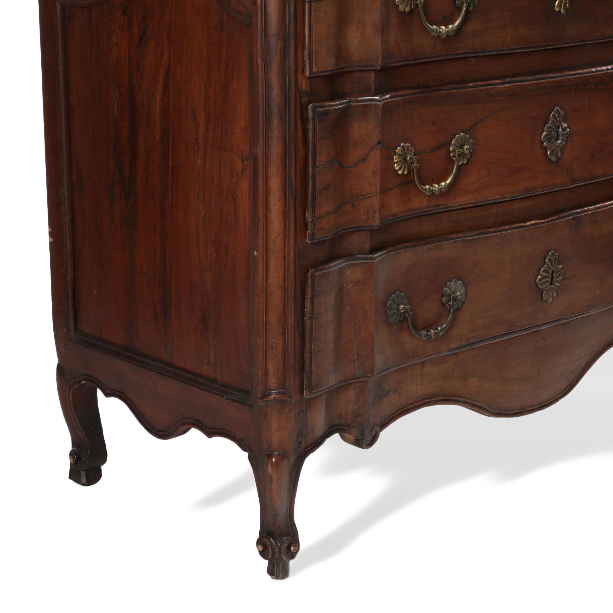 18th Century Louis XV Carved Cherry Commode, French, circa 1750 8