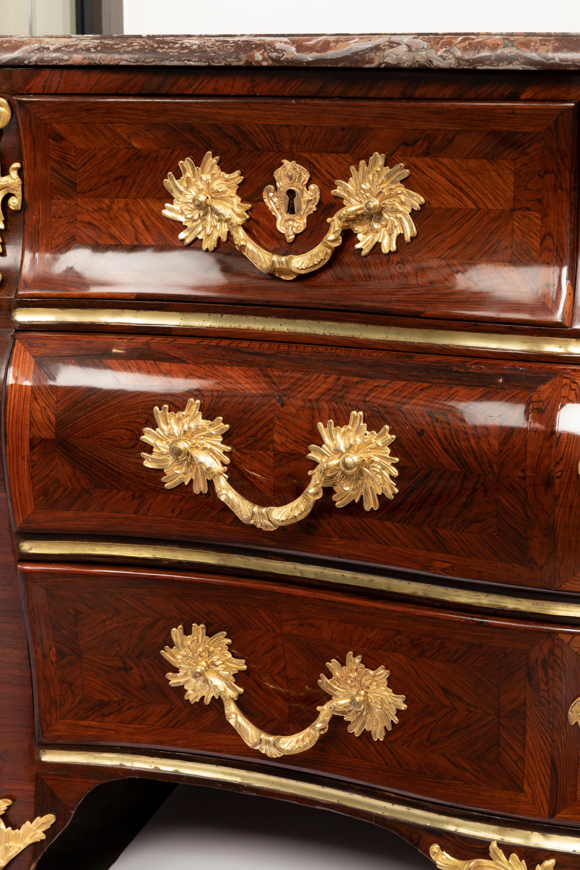 French 18th Century, Louis XV Commode, Traces of a Stamp by M. Criaerd For Sale