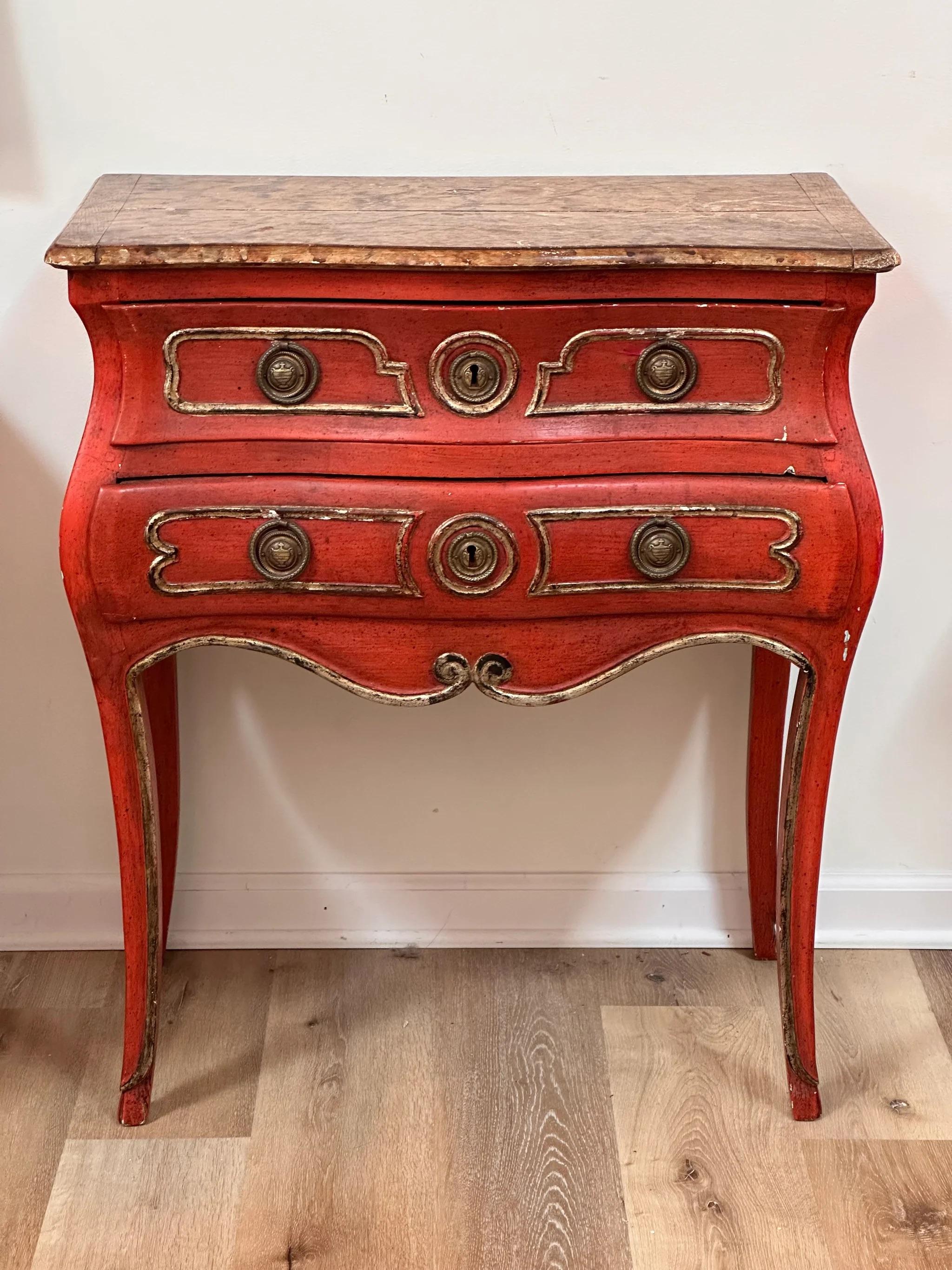 18th Century Louis XV Commode with Faux Marble Top For Sale 4