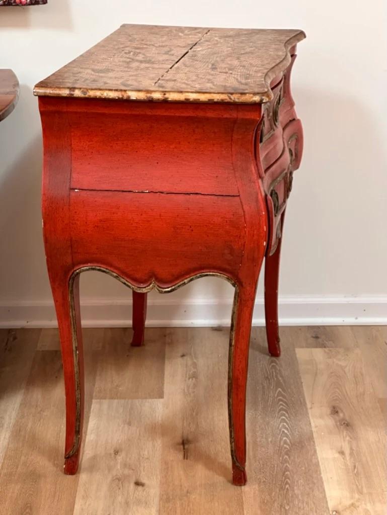 18th Century Louis XV Commode with Faux Marble Top For Sale 2
