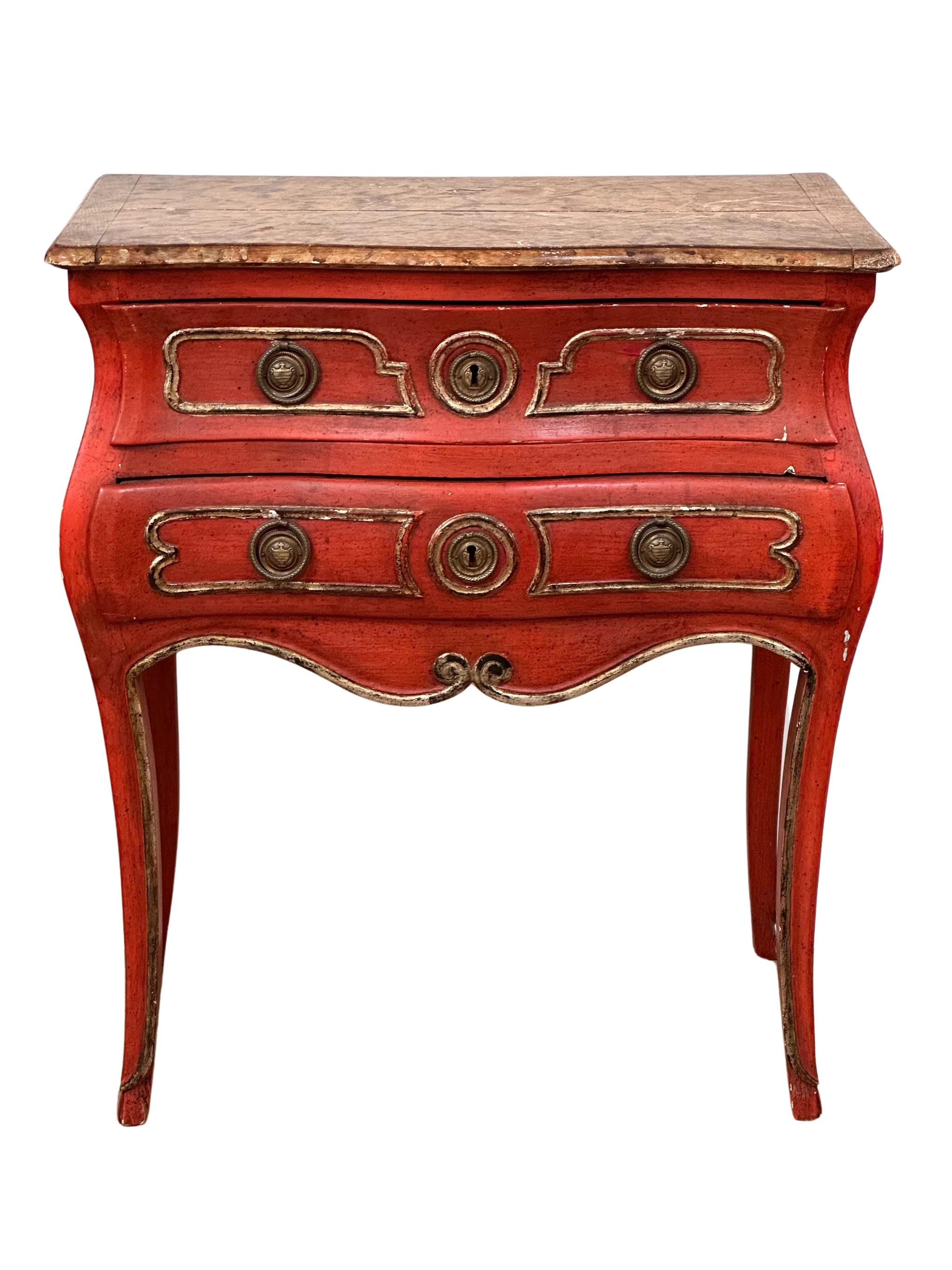 18th Century Louis XV Commode with Faux Marble Top For Sale 3