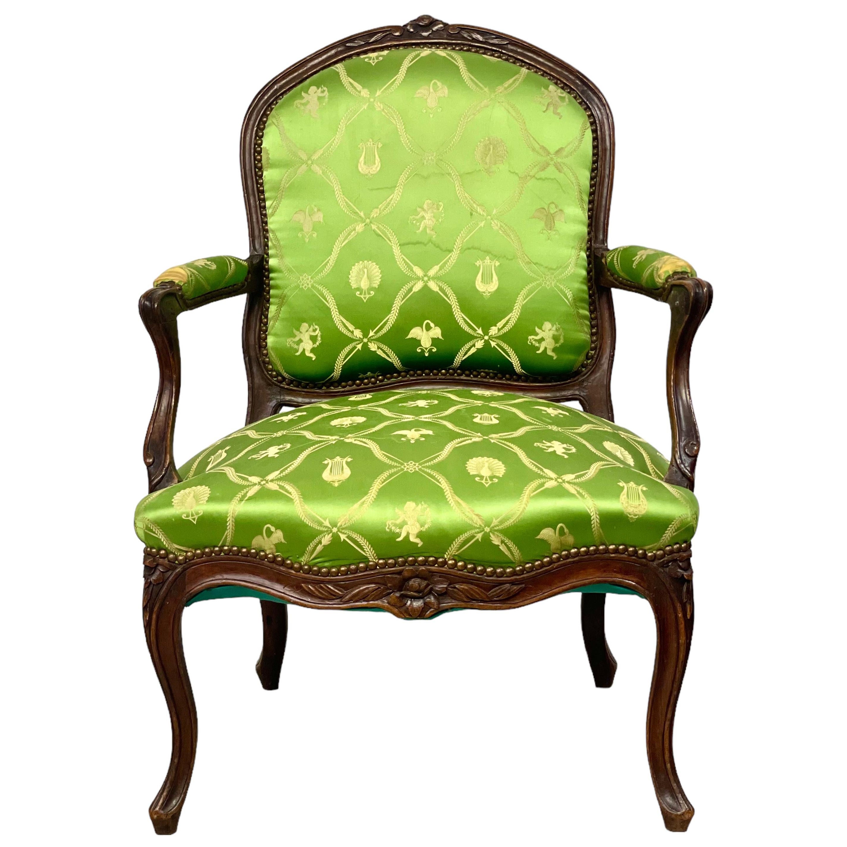 Fauteuil à La Reine Siglo XVIII Época Luis XV