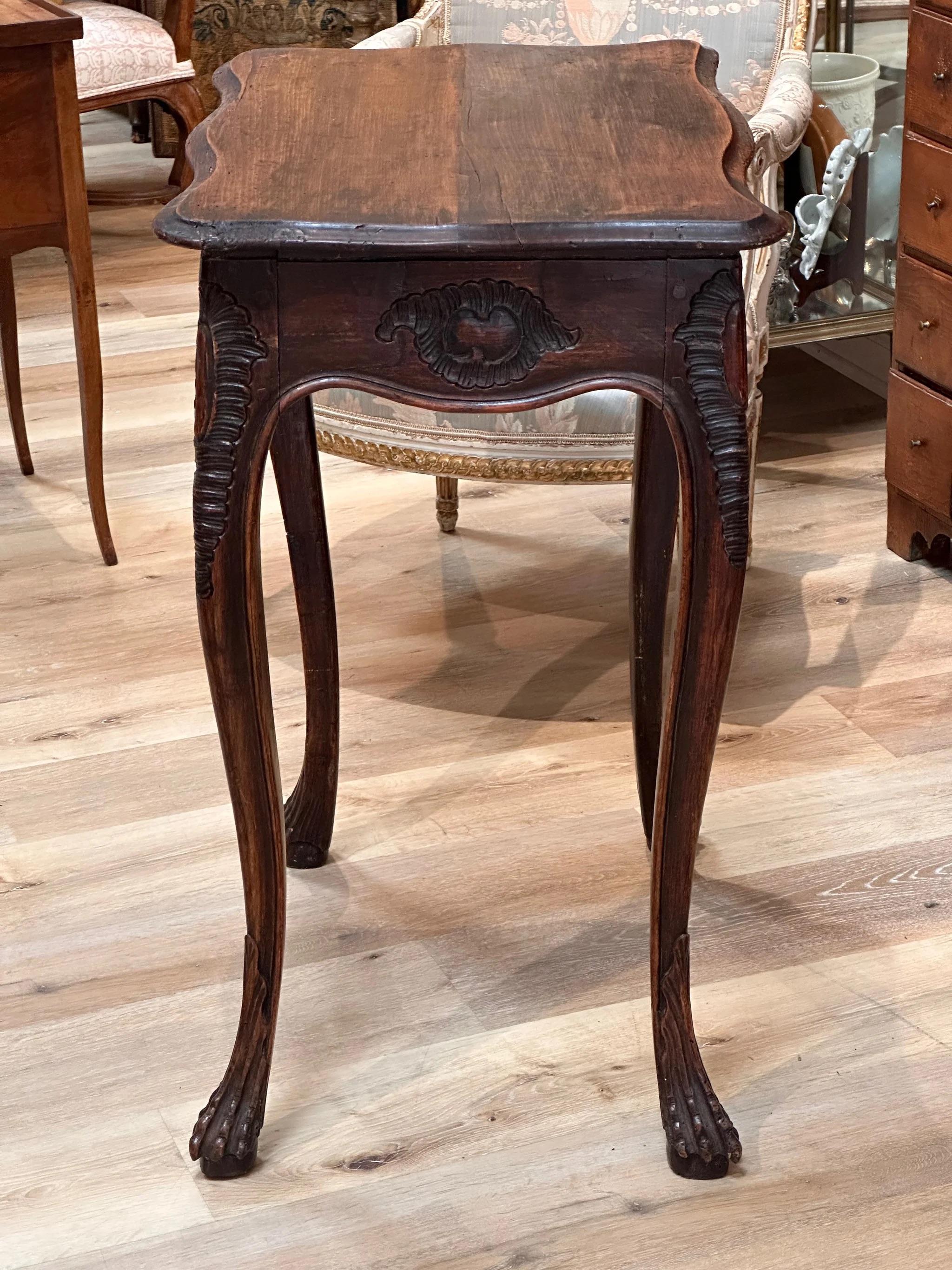 18th Century Louis XV French Provincial Side Table In Good Condition For Sale In Charlottesville, VA