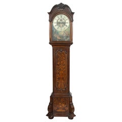 18th Century Louis XV Mahogany Grandfather Clock signed Paulus Bramer 1750
