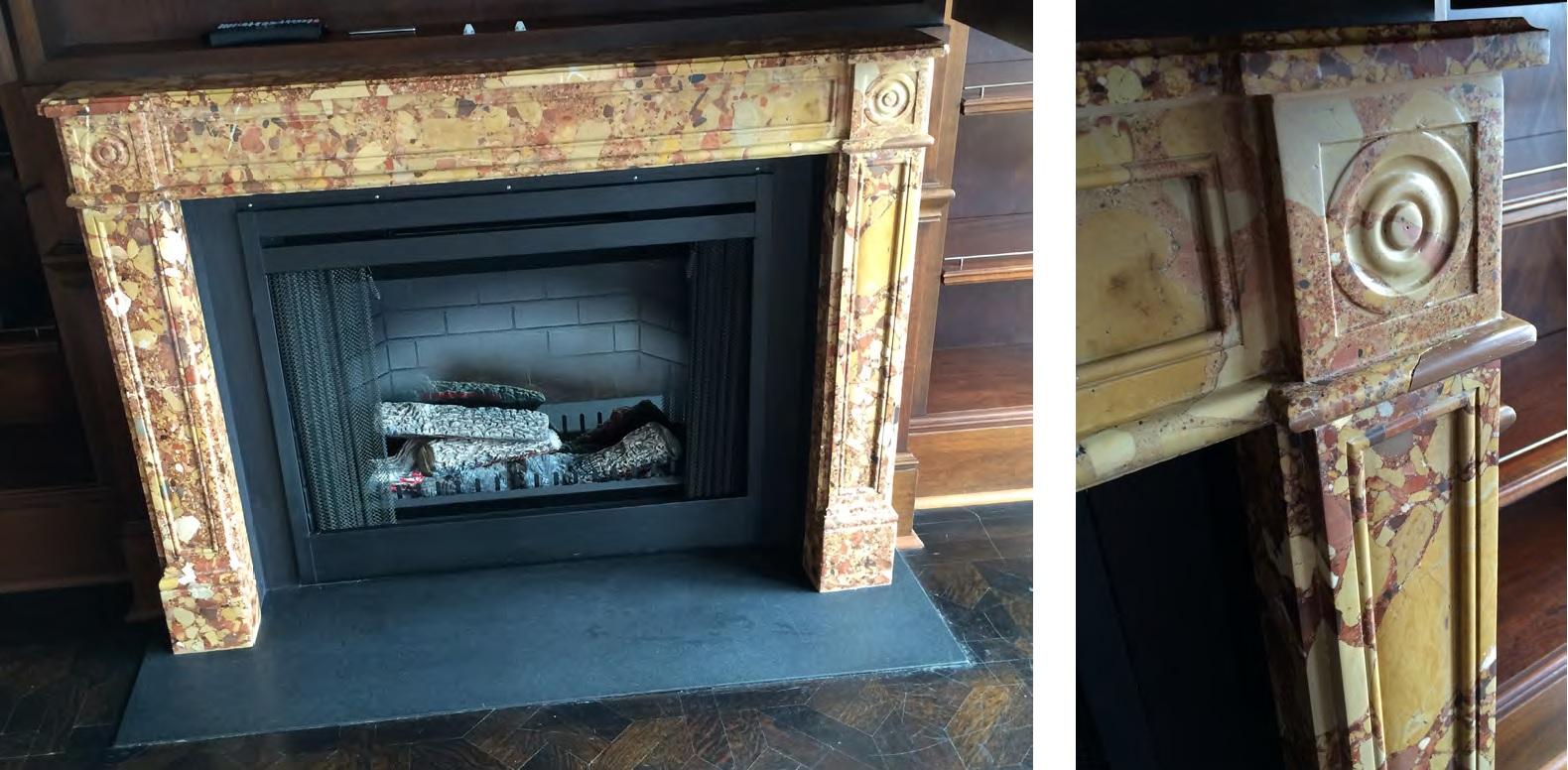 Louis XVI 18th Century Louis XV Mantel in Breche De Alep For Sale