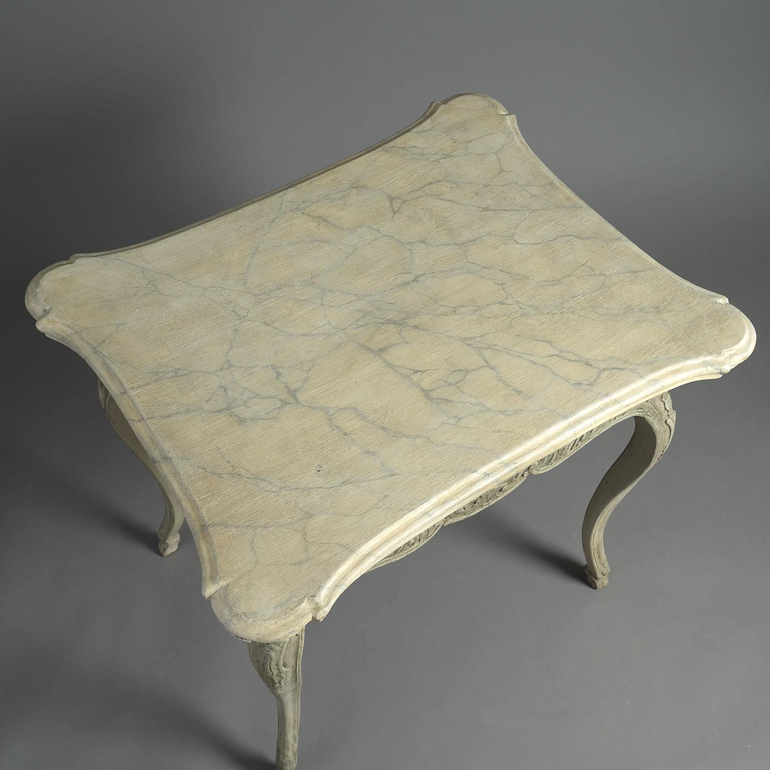 French 18th Century Louis XV Painted Centre Table