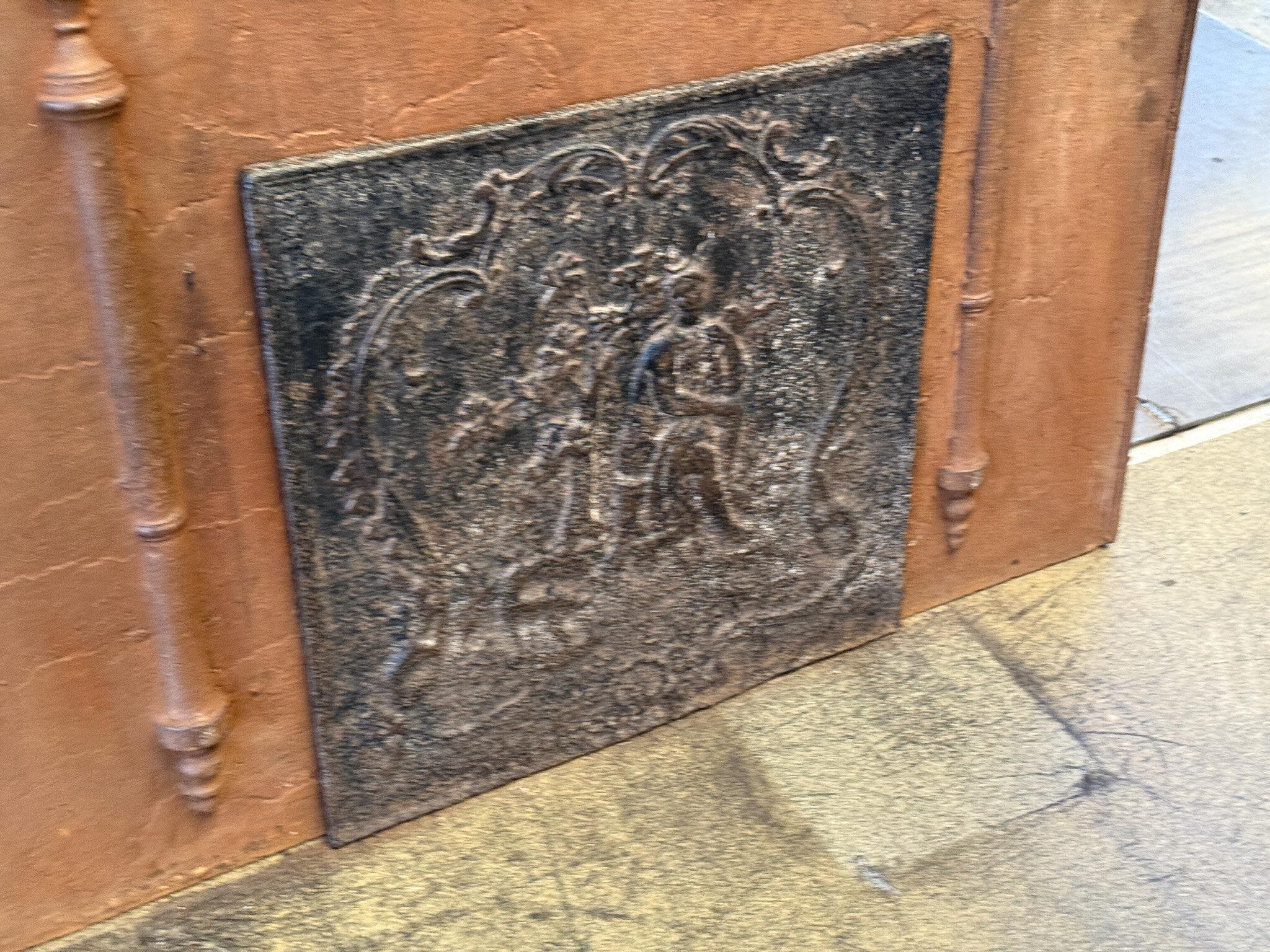 French 18th Century Louis XV Period 'Diana Bathing' Fireback / Backsplash For Sale
