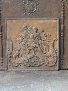 Plaque de cheminée / crédence d'époque Louis XV du 18ème siècle avec bain de Diane