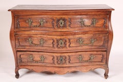 18th Century Louis XV Provincial Walnut Bombe Chest of drawers