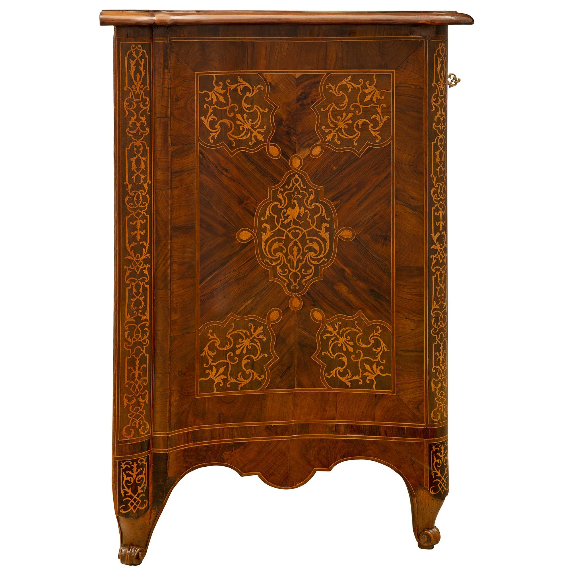 18th Century and Earlier 18th Century Louis XV St. Rosewood, Kingwood, Maple, and Ormolu Commmode For Sale