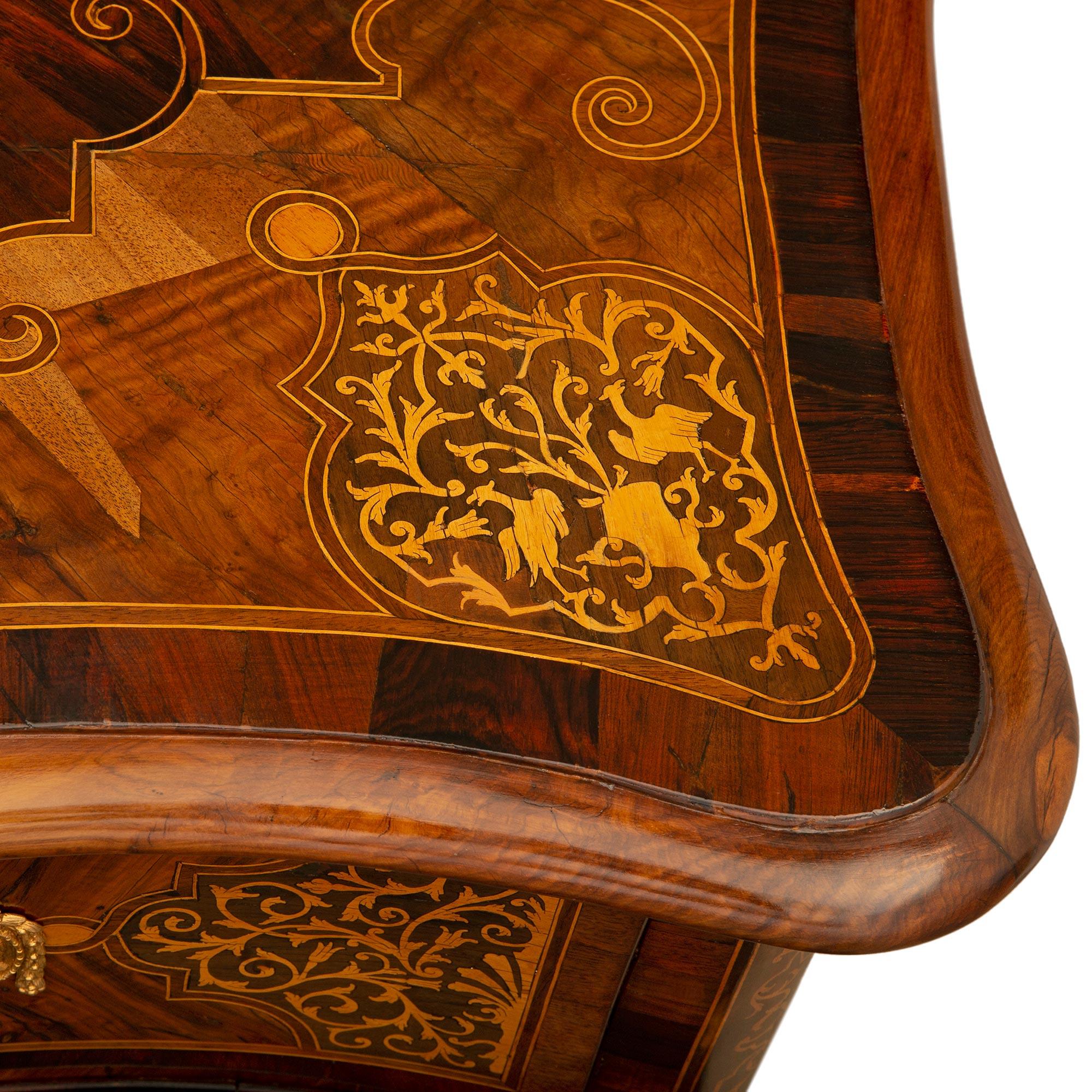 18th Century Louis XV St. Rosewood, Kingwood, Maple, and Ormolu Commmode For Sale 1