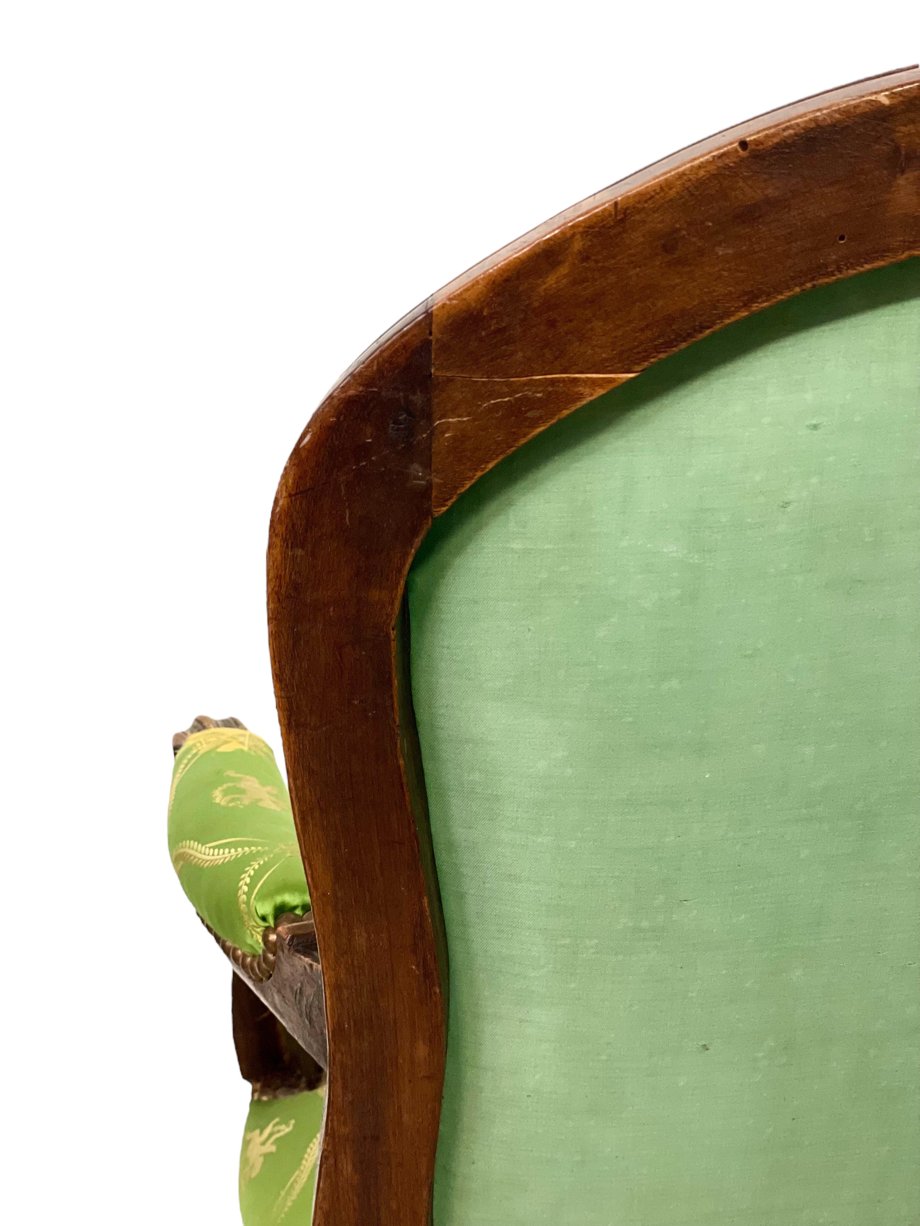 Fauteuil à La Reine Siglo XVIII Época Luis XV en venta 8
