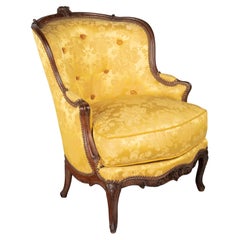 18th Century Louis XV Style French Bergère, or Armchair