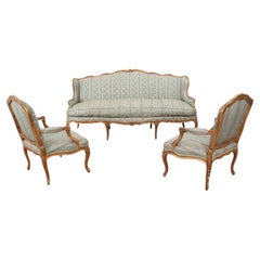 Ensemble de salon du XVIIIe siècle, style Upholstering et doré, de style Louis XV