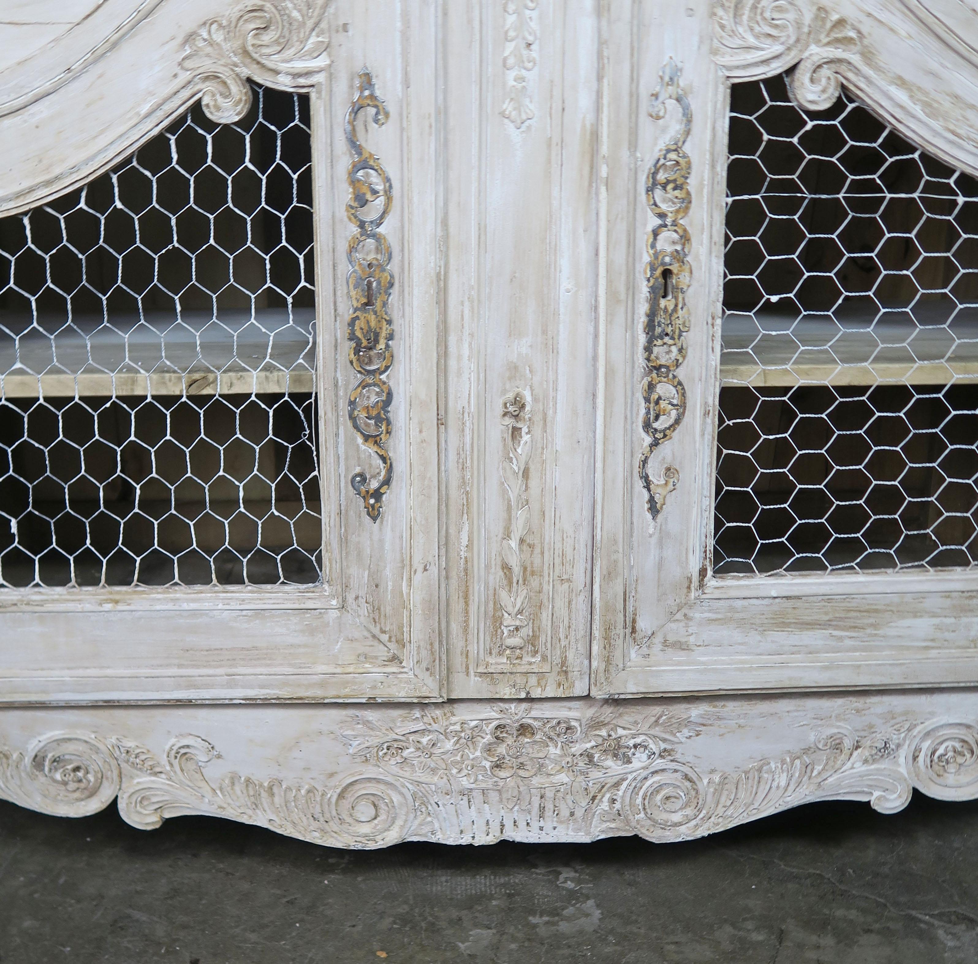 18th Century Louis XV Style Painted Buffet de Corps 5