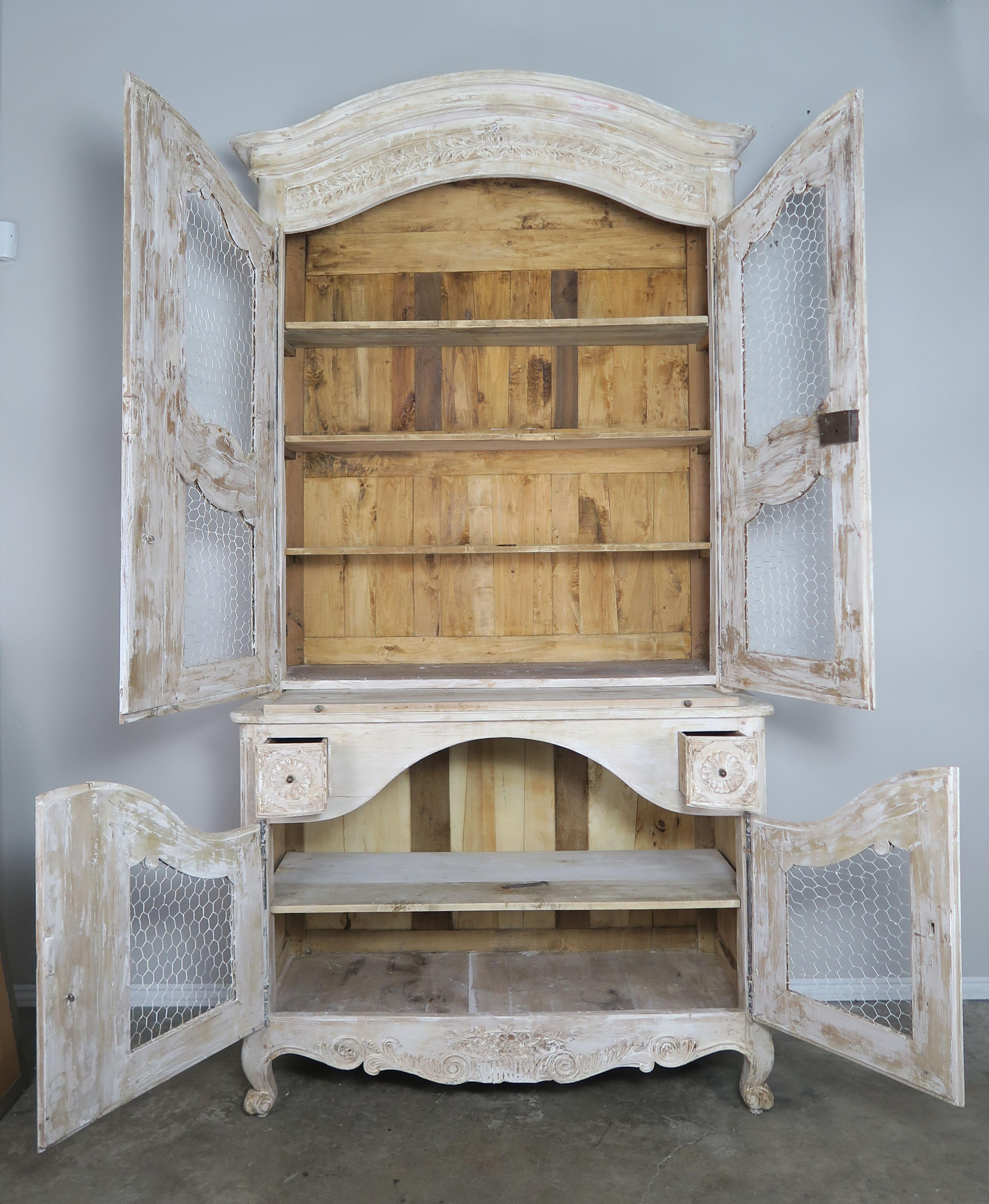 French 18th Century Louis XV Style Painted Buffet de Corps
