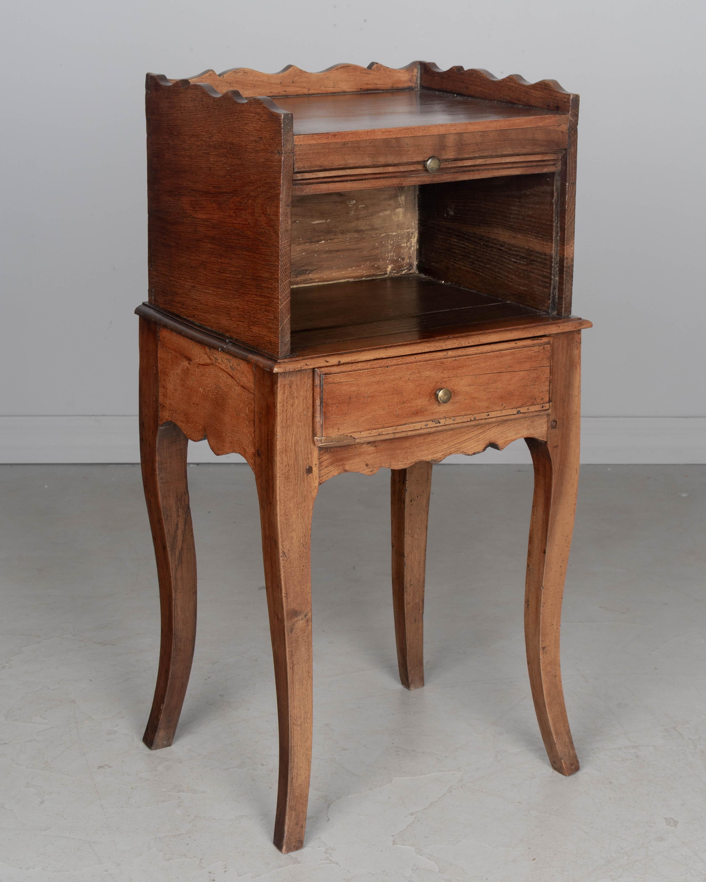 Hand-Crafted 18th Century Louis XV Style Side Table, or Nightstand For Sale