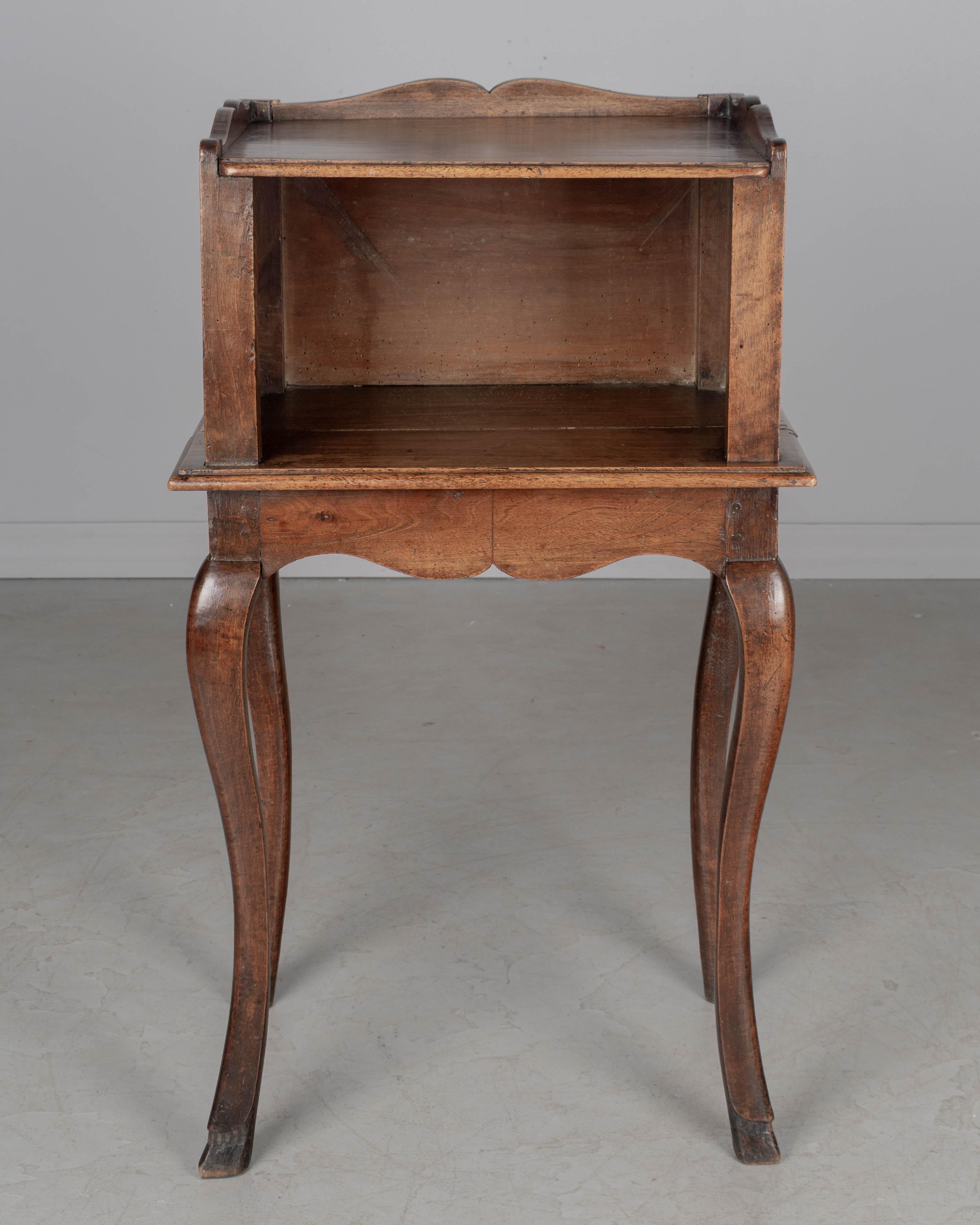 Hand-Crafted 18th Century Louis XV Style Side Table, or Nightstand For Sale