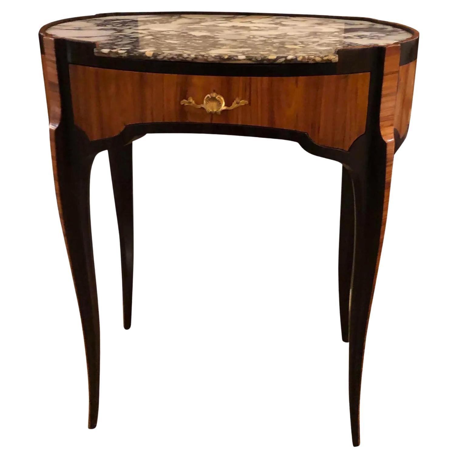 18th Century Louis XV Table With Marble Top  For Sale