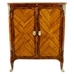 18th Century Louis XV Transition Small Cabinet Ecritoire Stamped by Bon Durand